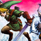 Legend of Zelda's Link brandishes a silver sword.